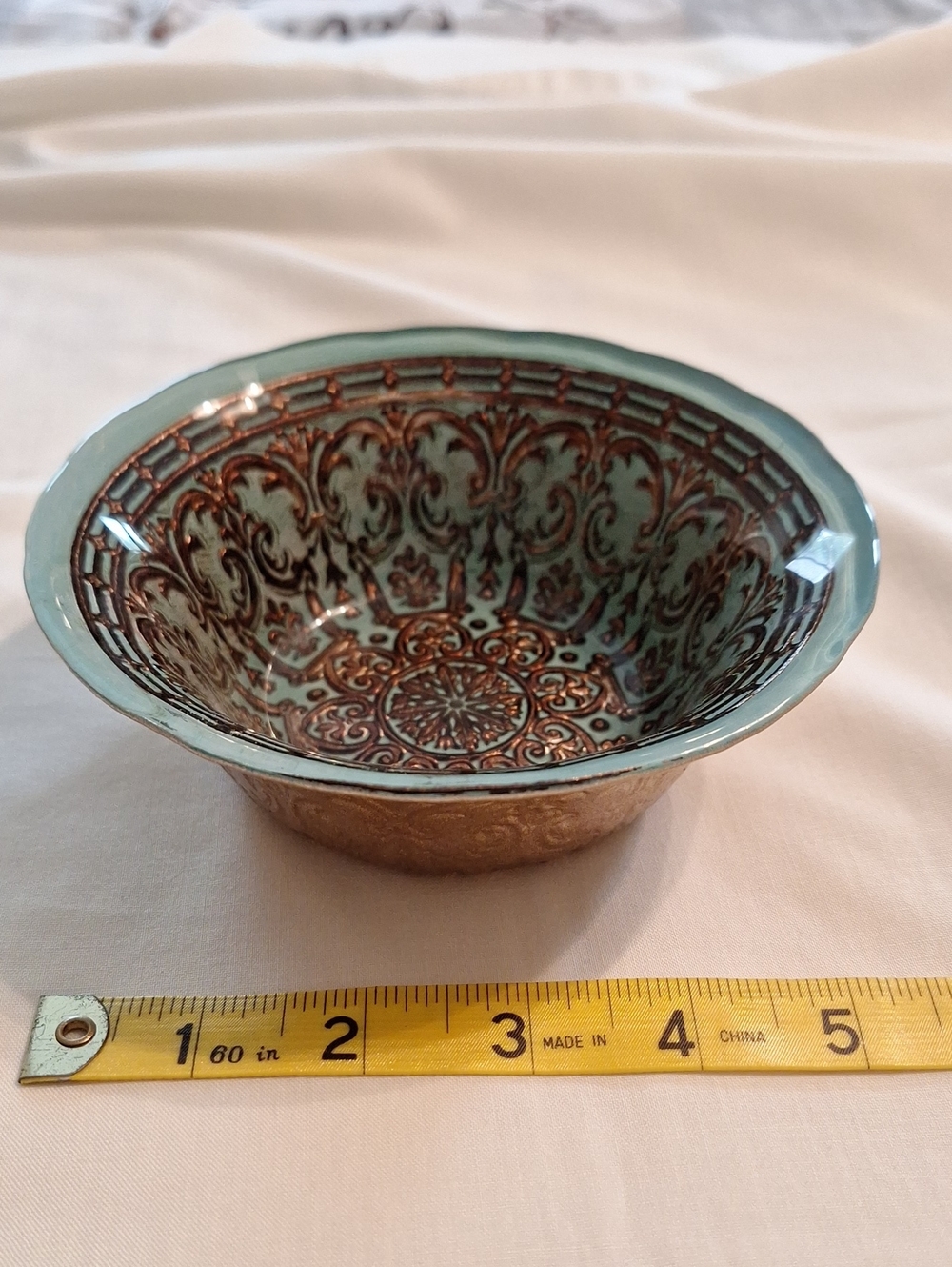 Turquoise and Copper Bowl